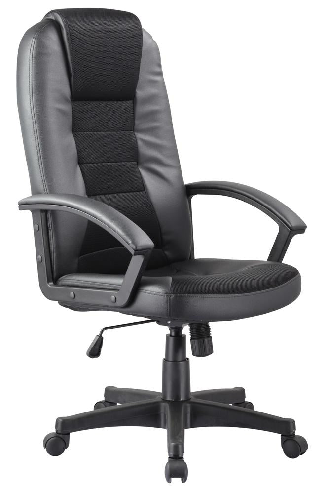Silla de oficina SOC0018 (Cuero ecológico/Tela)
